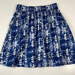 H&M cotton mini skirt, elastic waistband, tie dye, Size 4, XS